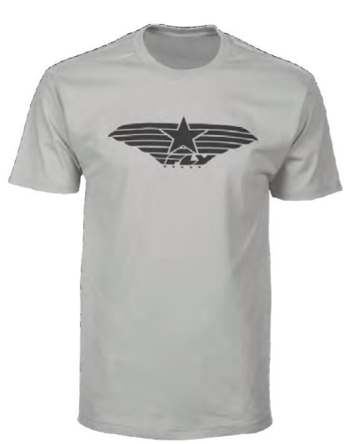 Fly Racing - Fly Racing Fly Street Standard Issue T-Shirt - 352-0362S - Silver - Small