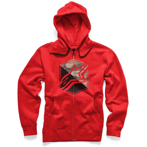 Alpinestars - Alpinestars Disruption Zip Fleece Jacket - 1035530040302X - Red - 2XL