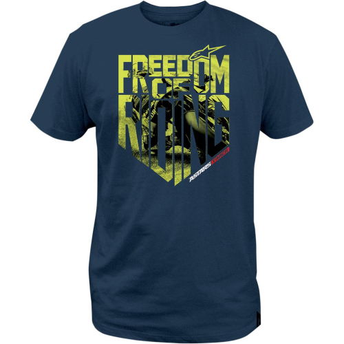 Alpinestars - Alpinestars Freedom Photo T-Shirt - 1M357205070L - Blue - Large
