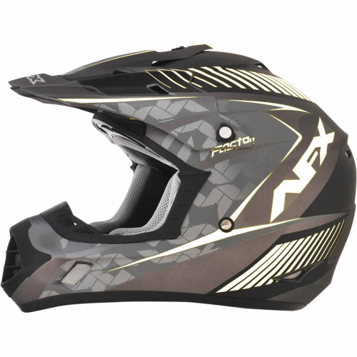 AFX - AFX FX-17 Factor Helmet - 01104487 - Frost Gray/White Matte Factor - X-Small
