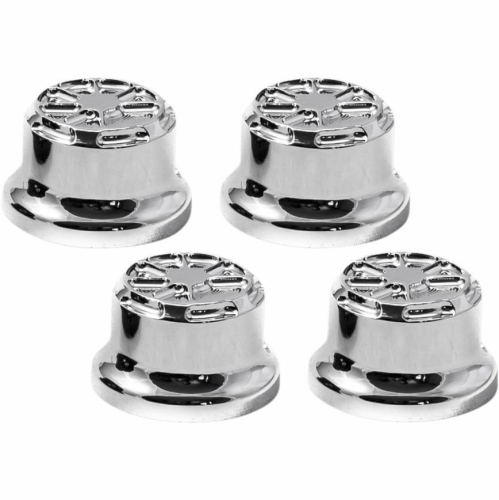 LA Choppers - LA Choppers Fusion Headbolt Covers - Artistic Chrome - LA-F330-00
