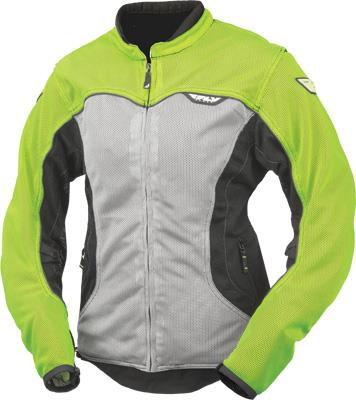 Fly Racing - Fly Racing Flux Air Womens Jacket - 477-8036~0 - Hi-Viz/Silver - X-Small