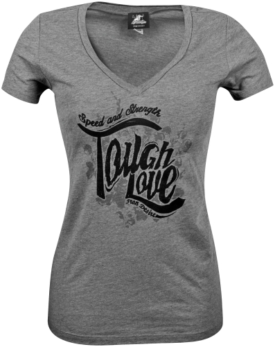 Speed & Strength - Speed & Strength Tough Love Womens V-Neck T-Shirt - 879661 - Gray - Medium