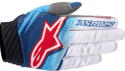 Alpinestars - Alpinestars Techstar Venom Gloves - 35600167272X - Blue/White/Navy - 2XL