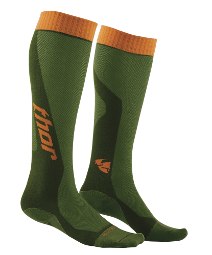 Thor - Thor MX Cool Socks (2018) - XF-2-3431-0273 - Green/Orange - 6-9