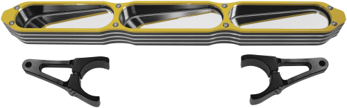 ModQuad - ModQuad Bezel Billet 3-Panel Mirror - Yellow - MIR-BEZ-YL