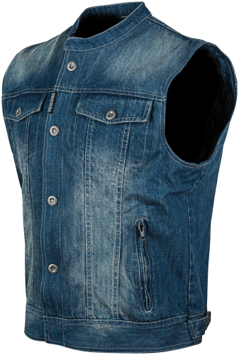Speed & Strength - Speed & Strength Soul Shaker Denim Vest - 870168 - Blue - Small