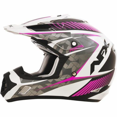 AFX - AFX FX-17 Factor Helmet - 01104512 - Pearl White/Fuchsia Gloss Factor - Small