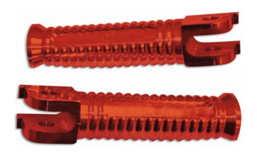 Yana Shiki - Yana Shiki Billet Aluminum Foot Pegs - Red Anodized - A4009R