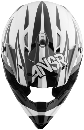 Answer - Answer Visor for Nova Dyno Helmet - Black/White - 454706