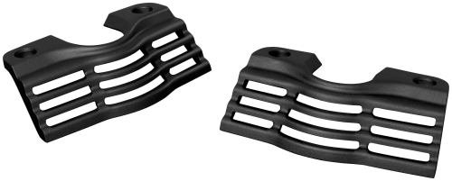 Kuryakyn - Kuryakyn Spark Plug/Head Bolt Covers - Slotted Wrinkle Black - 7261
