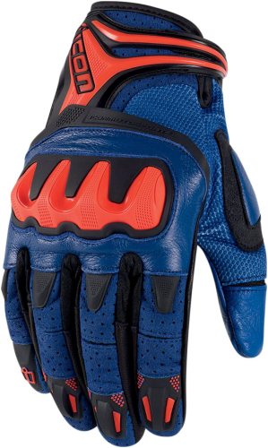 Icon - Icon Overlord Resistance Gloves - 3301-2019 - Blue - Small
