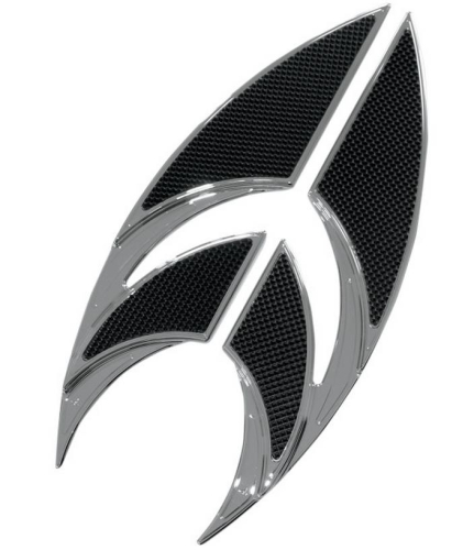 Carl Brouhard Designs - Carl Brouhard Designs Elite Edge Driver Floorboards - Chrome - FB-0002-C