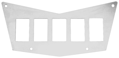 ModQuad - ModQuad 5 Slot Switch Plate - Polished - RZR-SP
