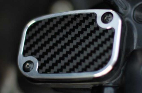 Precision Billet - Precision Billet Grand Prix Upper Master Cylinder Cover - Carbon Black - GPS-110-BG2-BLK