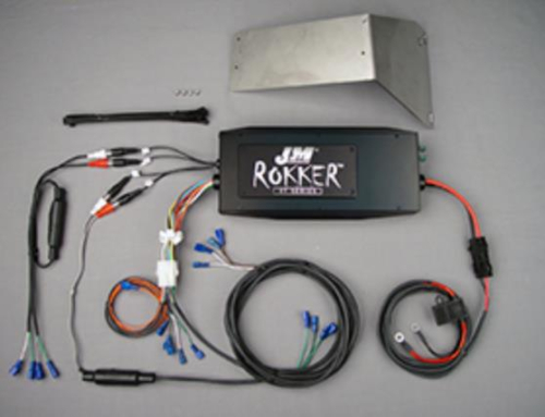 J&M - J&M Rokker Series 500W Amplifier Kit - Fairing Speaker/Rear Amplifier - JAMP-500HR11-ULP