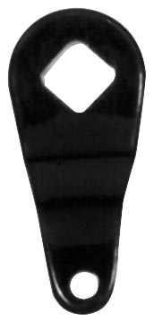 Paughco - Paughco Left Side Cross Shaft Lever with Single Hole - Black - B207