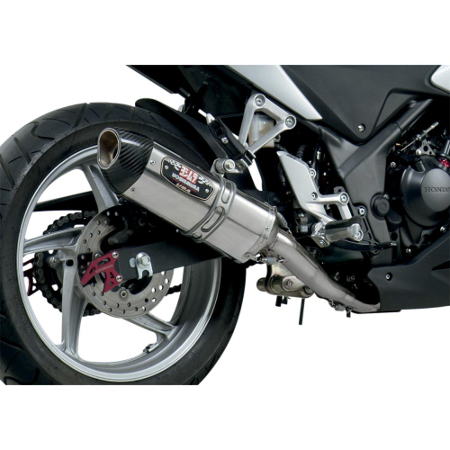 Yoshimura - Yoshimura R-77 Race Series Full System - Stainless Steel Muffler - Carbon Fiber End Cap - 122500J520