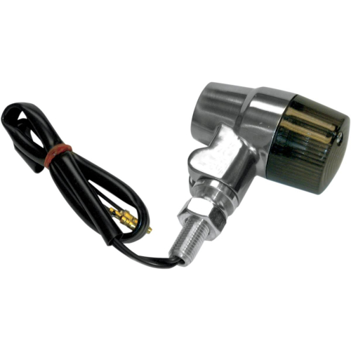 K&S Technologies - K&S Technologies Polished Aluminum Marker Lights - Round #3 with Smoke Lens - Dual Filament - 25-8601