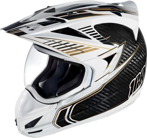 Icon - Icon Side Plate Kit for Variant Helmets - Carbon Cyclic White - 0133-0701