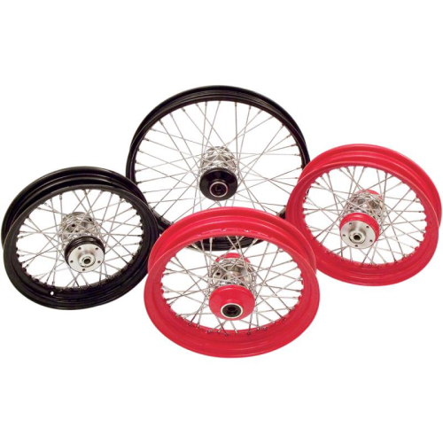 Paughco - Paughco Powdercoated 40 Spoke Rear Wheel - 16x3.00in. - Black - 225-S40RB