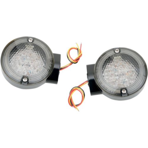 Drag Specialties - Drag Specialties Front LED Turn Signals - Amber - 12-6030DAA