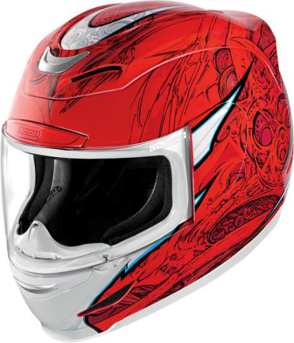 Icon - Icon Side Plate Kit for Airmada Helmet - Sportbike SB1 Red - 0133-0682