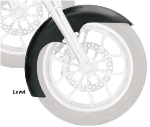 Klock Werks - Klock Werks Tire Hugger Series Front Fender for 21in. Wheel - Level - Chrome - KW05-05-0022