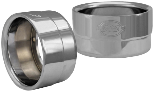 S&S Cycle - S&S Cycle 4in. Billet End Cap - Classic Straight - Chrome - 550-0210