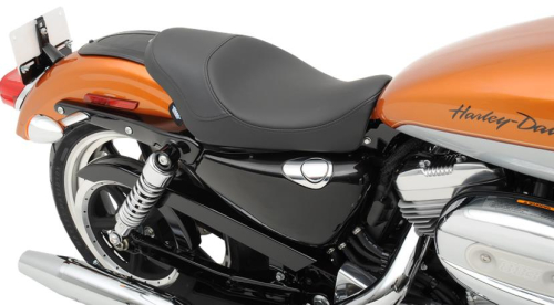 Drag Specialties - Drag Specialties 3/4 in. Low Solo Seat - Smooth - 0804-0527