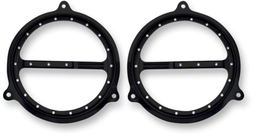 Covingtons - Covingtons Front Dimpled Speaker Grilles - Gloss Black Powdercoat - C0051-B