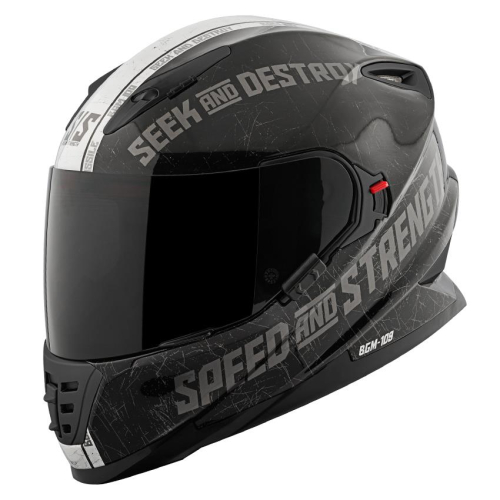 Speed & Strength - Speed & Strength SS1600 Cruise Missile Helmet - 878561 - Gloss Black/Silver - Small