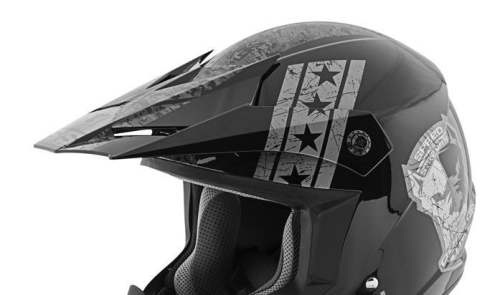 Speed & Strength - Speed & Strength Visor for SS2300 Dog of War Youth Helmet - Black/Charcoal - XF-1-87-4973