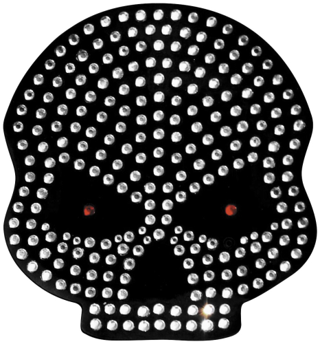 PC Racing - PC Racing Helmet Bling - Red Eyed Skull - PCHBSKULL