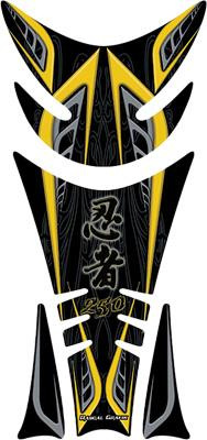 Rascal Grafik - Rascal Grafik X-ak Tank Pad - Black/Yellow - RA39397