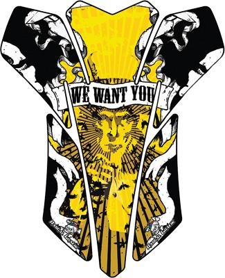 Rascal Grafik - Rascal Grafik Universal Tank Pad - I Want You Yellow - RA39384