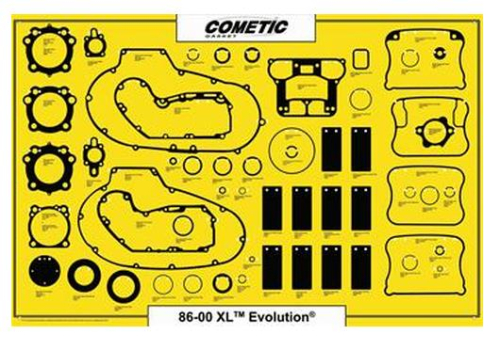 Cometic Gasket - Cometic Gasket Display Board for Gaskets - Evo XL - C9233F