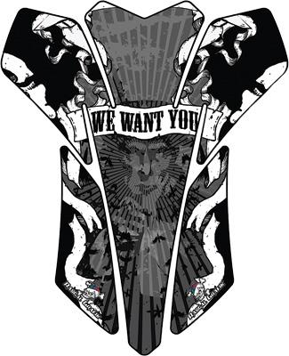 Rascal Grafik - Rascal Grafik Universal Tank Pad - I Want You Gray - RA39385