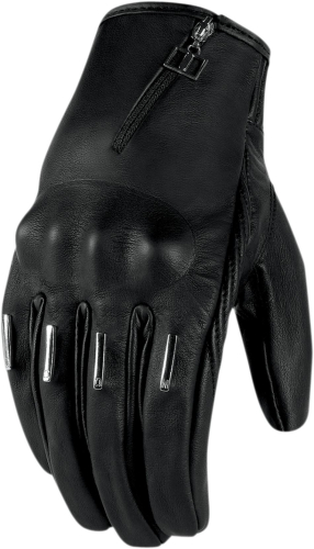 Icon - Icon One Thousand Hella Kangaroo Womens Gloves - 3302-0319 - Black Short - X-Small