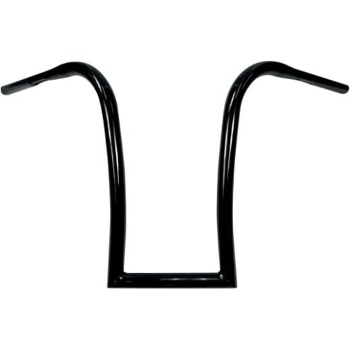 NYC Choppers - NYC Choppers 1-1/4in. Thick Curves Ape Hanger Handebar - 18in. - Gloss Black - NY-7342-16B