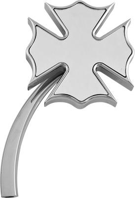 HardDrive - HardDrive Universal Fire Fighter Mirror - 5in. and 3 3/4in. Stem - Chrome - Left/Right - 60-6244