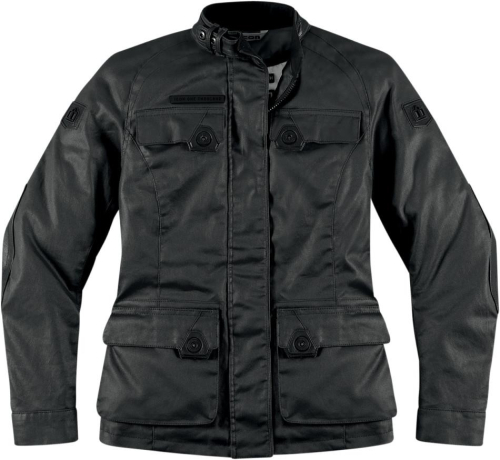 Icon - Icon 1000 Akorp Womens Jacket - 2822-0514 - Resin Black - X-Small