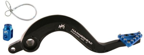 Hammerhead Designs - Hammerhead Designs Rear Brake Pedal Lever Kit - Titanium Brake Tip - Blue - 02-0663-22-80