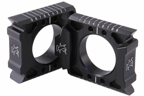 Works Connection - Works Connection Axle Blocks - Black - 17-115