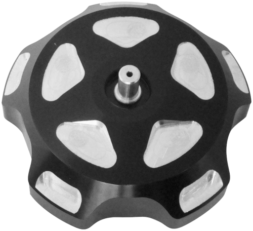 ModQuad - ModQuad Gas Cap with Breather Valve - Pockets - Black Anodized - GC1-700-PBLK