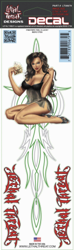 Lethal Threat - Lethal Threat Pinstripe Feelin Lucky Decal - LT00679