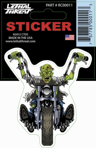 Lethal Threat - Lethal Threat Zombie Chopper Decal - RC00011