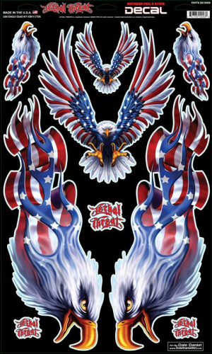 Lethal Threat - Lethal Threat USA Eagle Decal Kit - QK10008