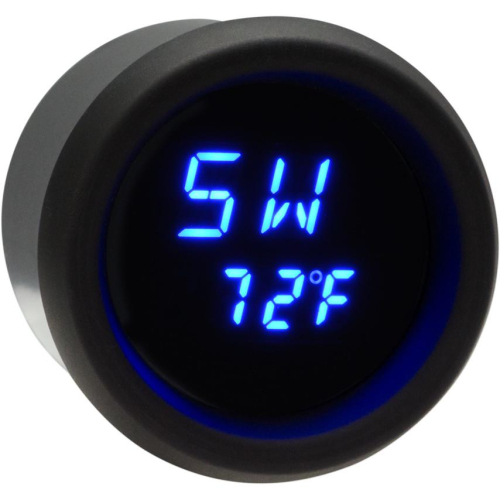 Dakota Digital - Dakota Digital 2-3/16in. Stand-Alone LED Bezel GPS Compass - Black Bezel with Blue - MCL-GPS17-K