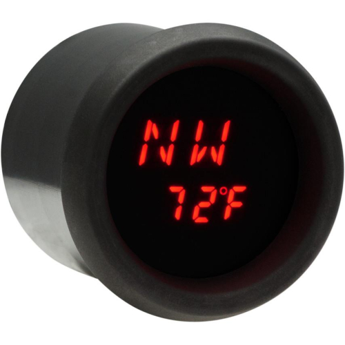 Dakota Digital - Dakota Digital 2-3/16in. Stand-Alone LED Bezel GPS Compass - Black Bezel with Red - MCL-GPS17-K-R